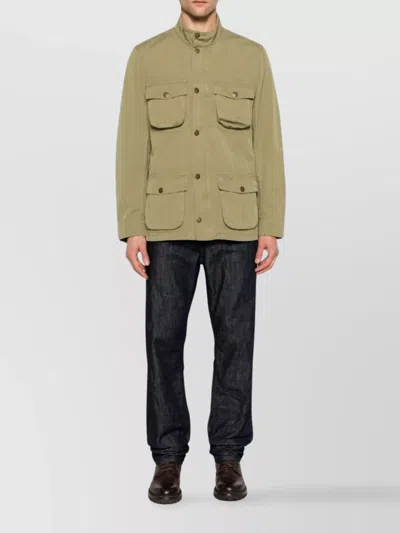 Barbour Giacca Leggera Corbridge Utility Con Tasche In Cotone In Brown