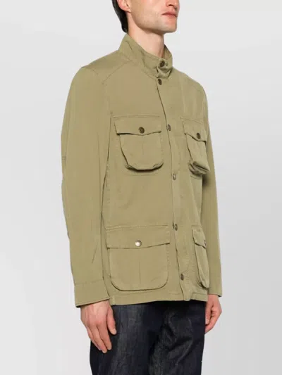 Barbour Giacca Leggera Corbridge Utility Con Tasche In Cotone In Brown