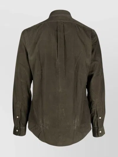 Ralph Lauren Shirt Casual Button-down Collar In Burgundy