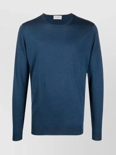 John Smedley Marcus Extra Fine Merino Wool Jumper Clothing In Blue