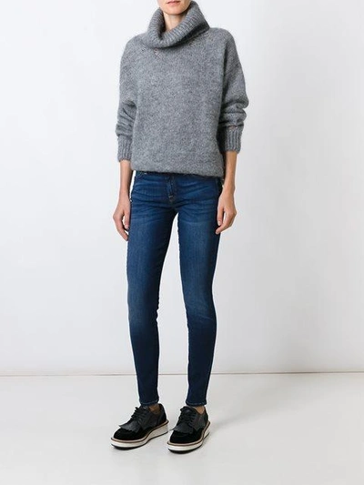 Shop 7 For All Mankind The Skinny B(air) Duchess Jeans In Blue