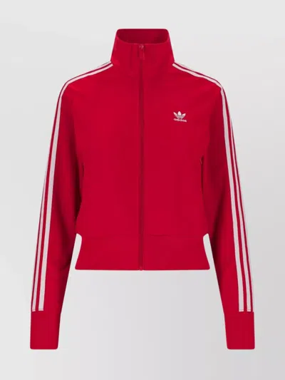Adidas Originals Adidas Adicolor 3-stripes Knit Track Jacket In Better Scarlet