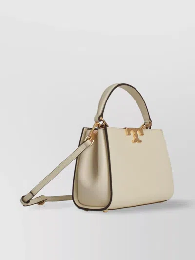 Tory Burch Mini Eleanor Leather Tote Bag In Neutrals