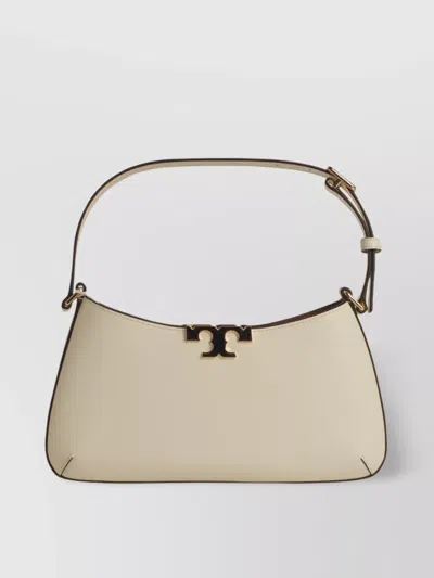 Tory Burch 'eleanor' Structured Leather Bag In White