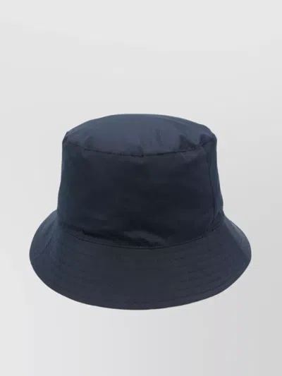 Barbour Reversible Check Pattern Bucket Hat In Blue