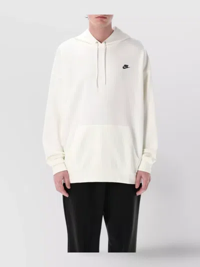 Nike Lightweight Hooded Sweatshirt Men Sportswear Club Hoodie White/white/black In White
