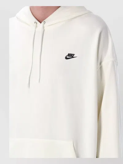 Nike Lightweight Hooded Sweatshirt Men Sportswear Club Hoodie White/white/black In White