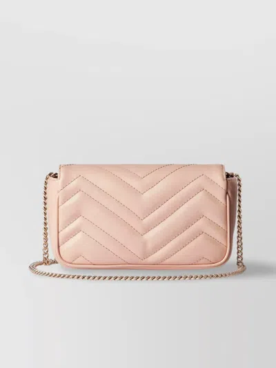 Gucci Mini Quilted Shoulder Bag In Pink