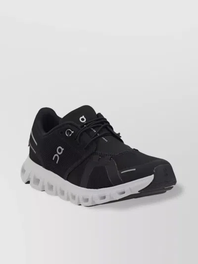 On Lightweight Mesh Sneakers With Reinforced Toe In Black