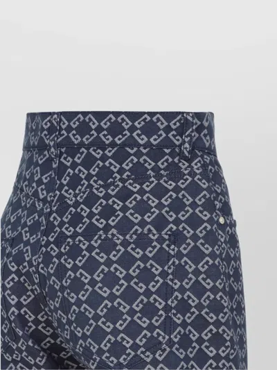 Givenchy High-waisted Tapered Jeans With Distinctive Pattern