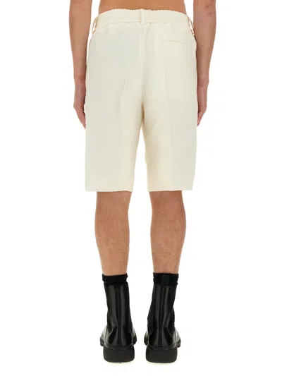 Burberry Plain Tailored Bermuda Shorts In White