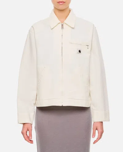 Carhartt Drewe Jacket With Heart Logo In White