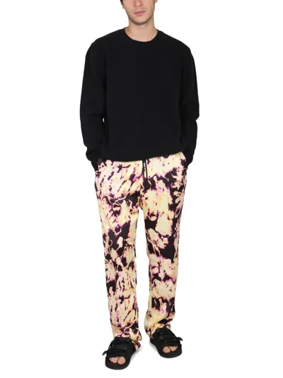 Dries Van Noten Casual Trousers All-over Print In Multicolor