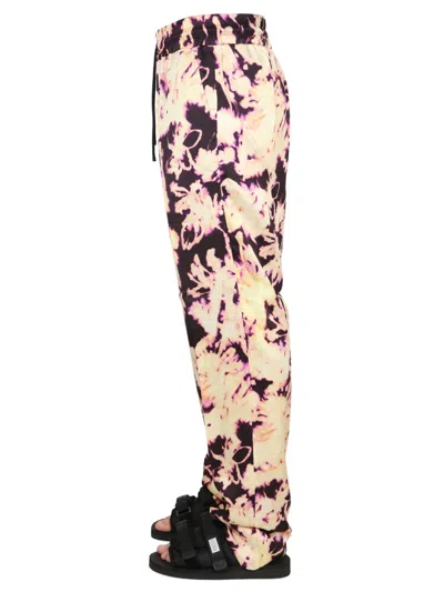 Dries Van Noten Casual Trousers All-over Print In Multicolor