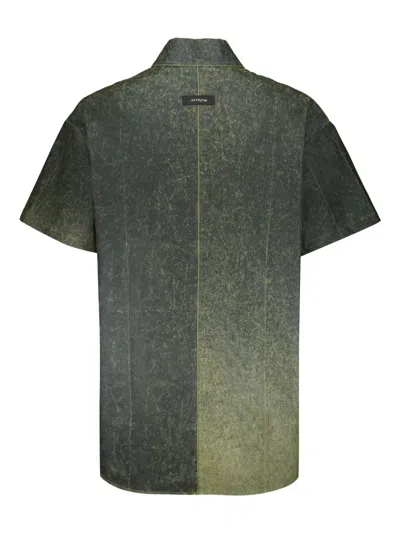 Iso.poetism Printed Shirt In Moleculargreen