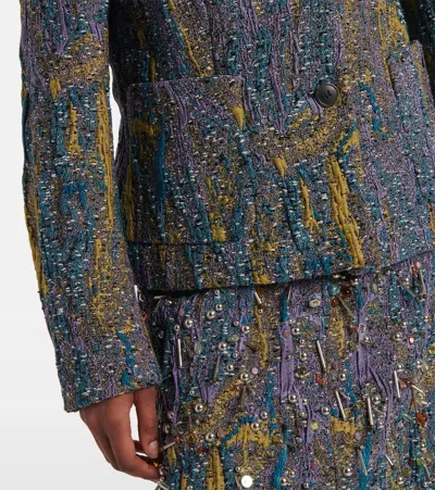 Dries Van Noten Long-sleeved Suit Jacket In Yellow