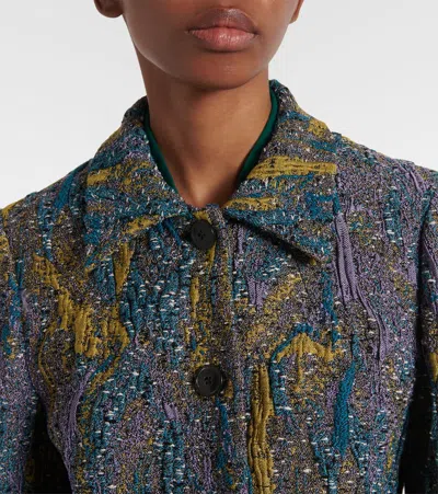 Dries Van Noten Long-sleeved Suit Jacket In Yellow