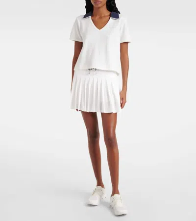 The Upside Laver Cadiz Pleated Tennis Mini Skirt In White