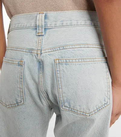 Khaite Callum Mid-rise Straight-leg Jeans In Blue