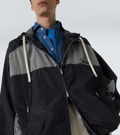 Miu Miu Oversize-trainingsjacke In Black