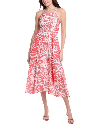 Marion Strappy Maxi Dress In Orange