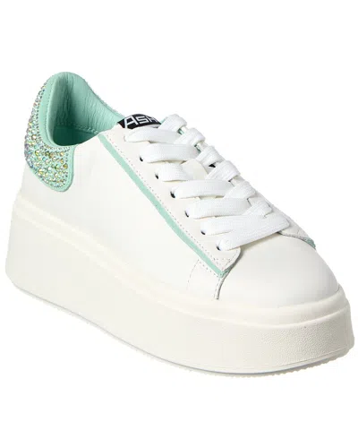 Ash Moby Strass Leather Sneaker In White