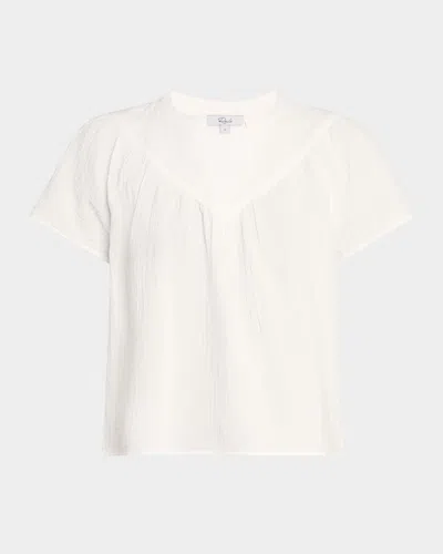 Rails Mesa Flower Embroidered High Waist Cutoff Denim Shorts In Indigo Floral