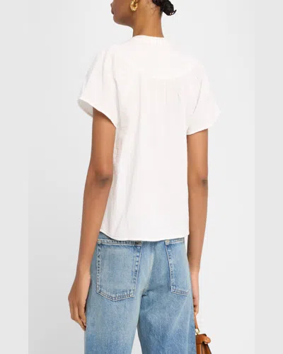 Rails Mesa Flower Embroidered High Waist Cutoff Denim Shorts In Indigo Floral