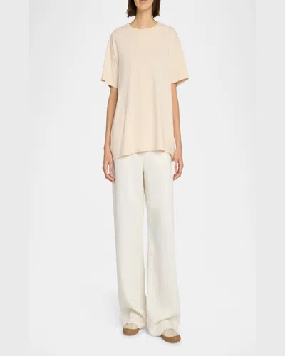 The Row Nadina Oversized Short-sleeve Top In Pattern