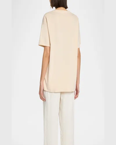 The Row Nadina Oversized Short-sleeve Top In Pattern