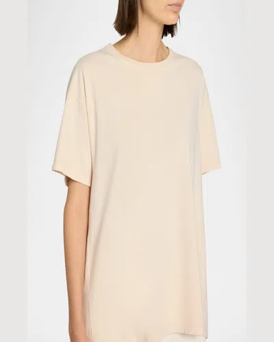 The Row Nadina Oversized Short-sleeve Top In Pattern