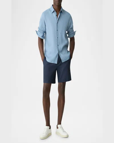 Theory Curtis Slim Fit Internal Drawstring Shorts In Eclipse