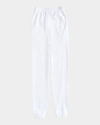 Mr Chow Unisex Relaxed Joggers In White