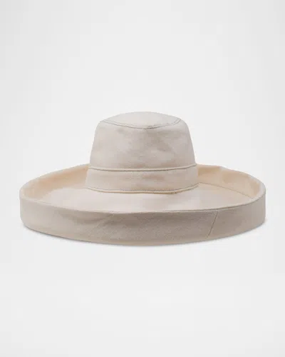 Gigi Burris Leigh Cotton Floppy Fedora In Natural