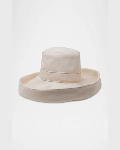 Gigi Burris Leigh Cotton Floppy Fedora In Natural