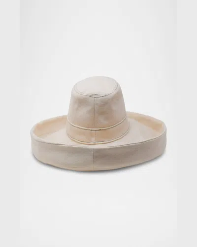 Gigi Burris Leigh Cotton Floppy Fedora In Natural