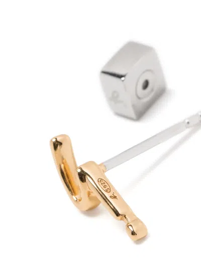 Agnès B. Logo Earring In Gold