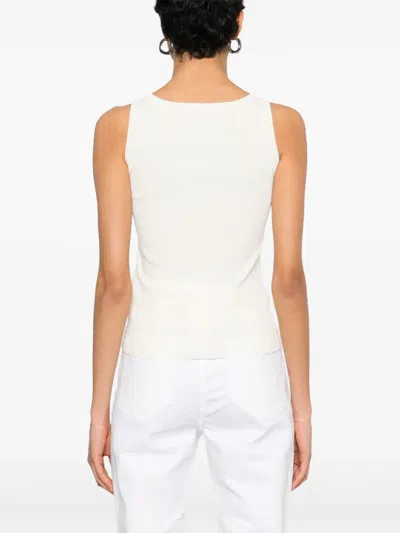 Max Mara Pentola Tank Top In Neutrals