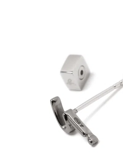 Agnès B. Logo Earring In Black