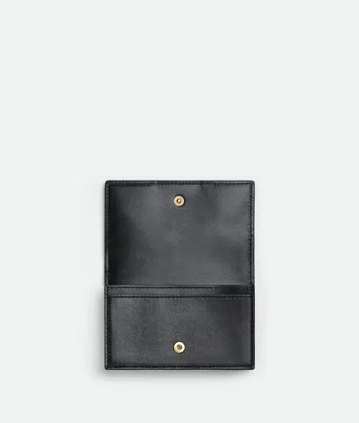 Bottega Veneta Cassette Business Card Case In Black