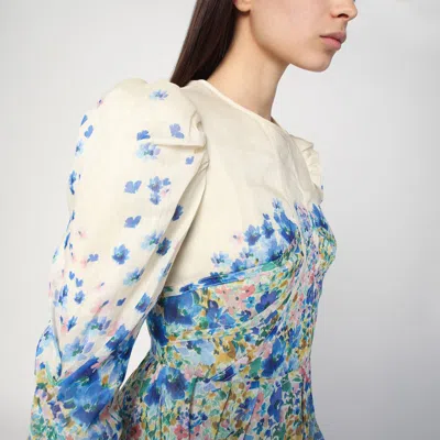 Malina Womens Ditsy Leoni Floral-print Silk-blend Mini Dress In Multicolor