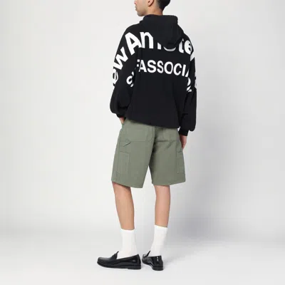 New Amsterdam Surf Association Oversized Black Sweatshirt With Logo In Black