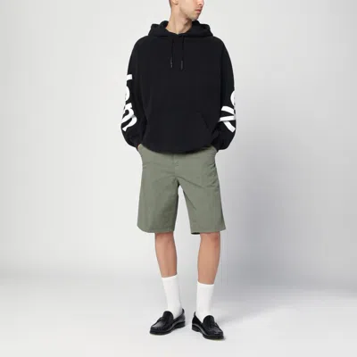 New Amsterdam Surf Association Oversized Black Sweatshirt With Logo In Black