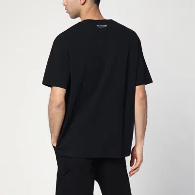 New Amsterdam Surf Association Black T-shirt With Print In Black