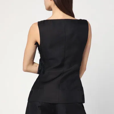 Mark Kenly Domino Tan Mkdt Studio Atelier Tami Top In And In Black