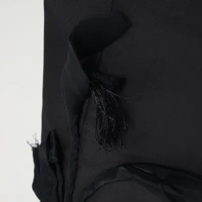 Mark Kenly Domino Tan Atelier Pasa Black Trousers In Silk And Wool In Black