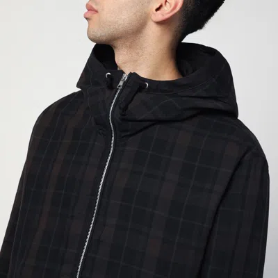 Our Legacy Riviera Checked Shell Hooded Jacket In Brown