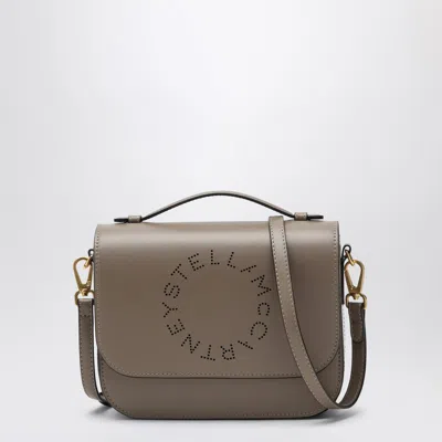 Stella Mccartney Shoulder Bag With Moss Coloured Logo In Orange