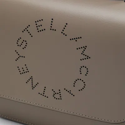 Stella Mccartney Shoulder Bag With Moss Coloured Logo In Orange