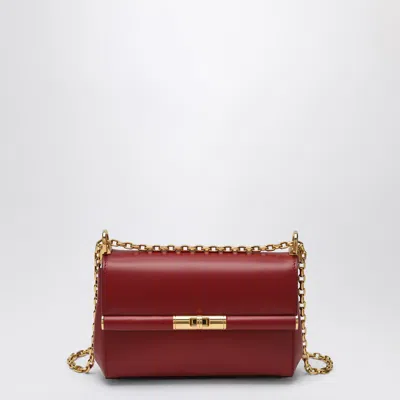 Dolce & Gabbana Marlene Leather Shoulder Bag In Red